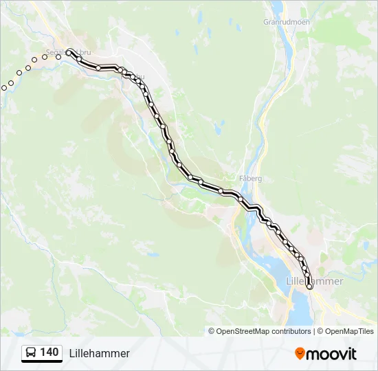 140 Bus Line Map