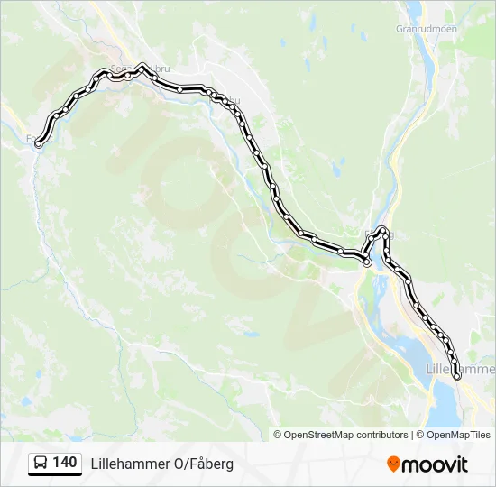 140 Bus Line Map