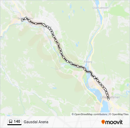 140 Bus Line Map