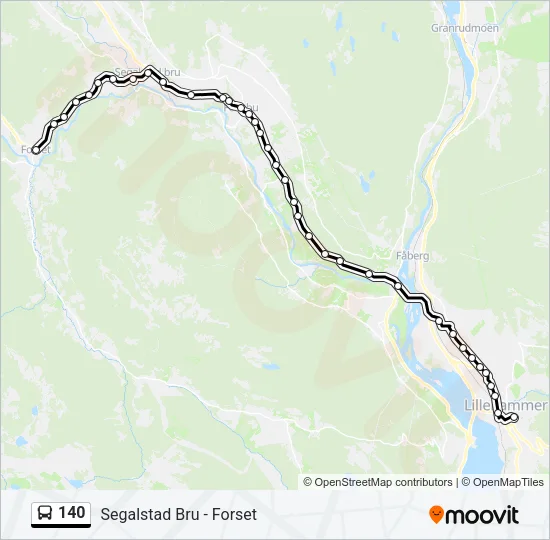 140 Bus Line Map