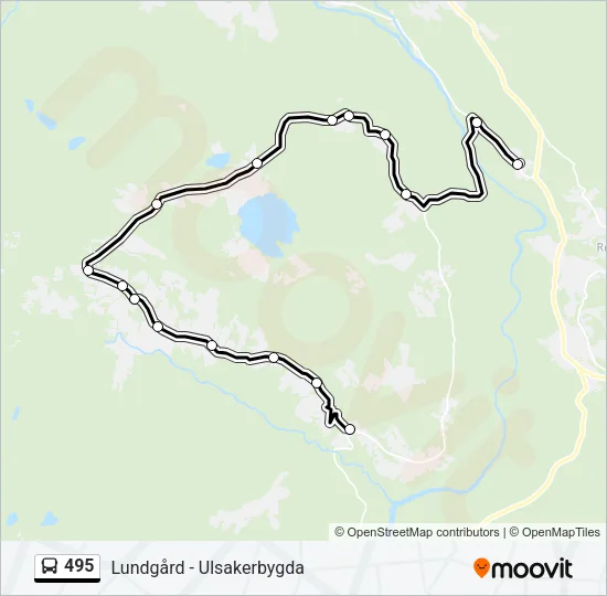 495 Bus Line Map