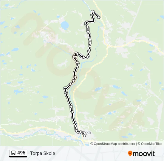 495 Bus Line Map