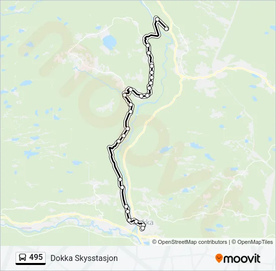 495 Bus Line Map