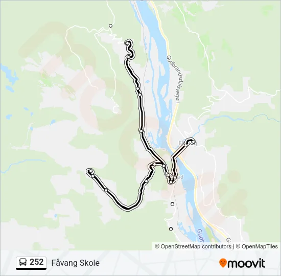 252 Bus Line Map