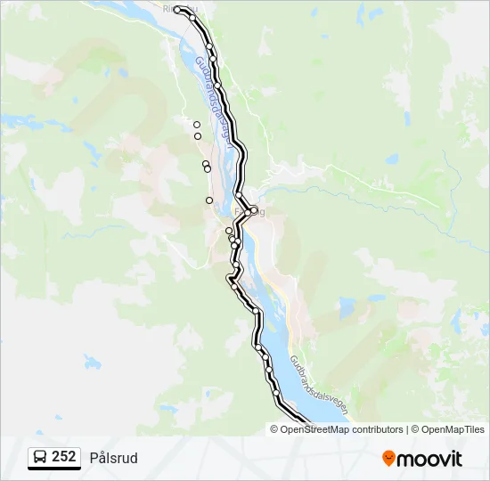 252 Bus Line Map