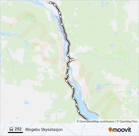 252 Bus Line Map