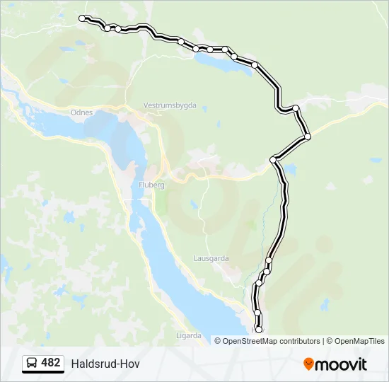 482 Bus Line Map
