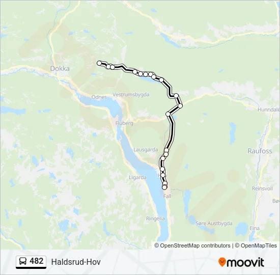 482 Bus Line Map