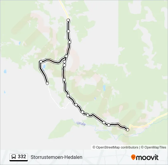 332 Bus Line Map