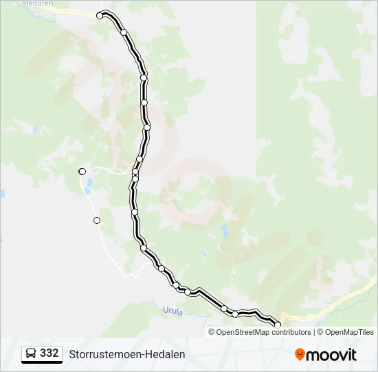 332 Bus Line Map