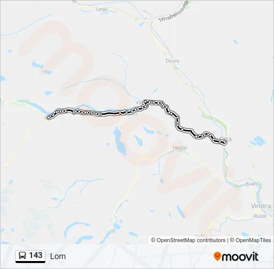 143 Bus Line Map