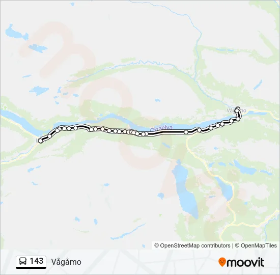 143 Bus Line Map