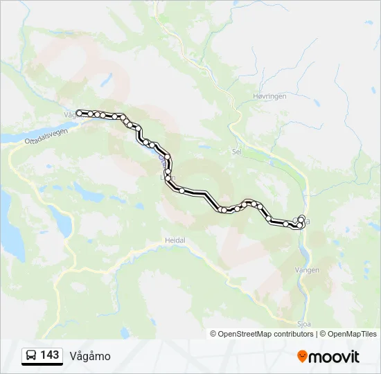 143 Bus Line Map