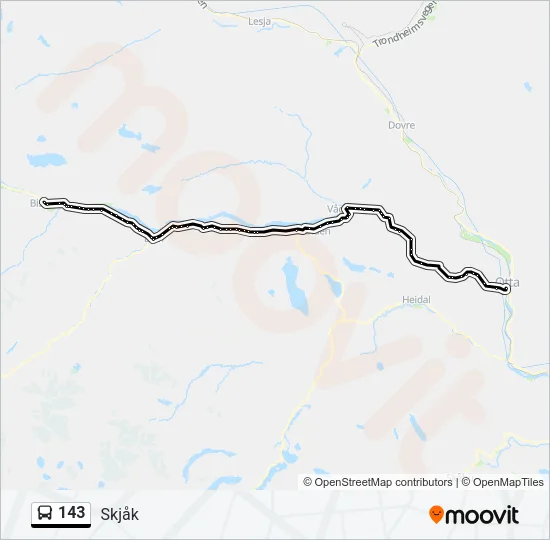 143 Bus Line Map