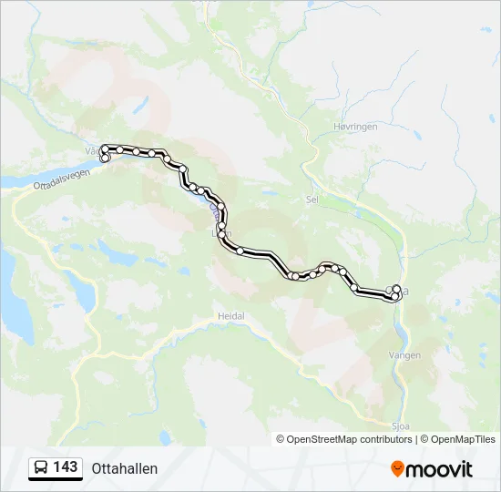 143 Bus Line Map