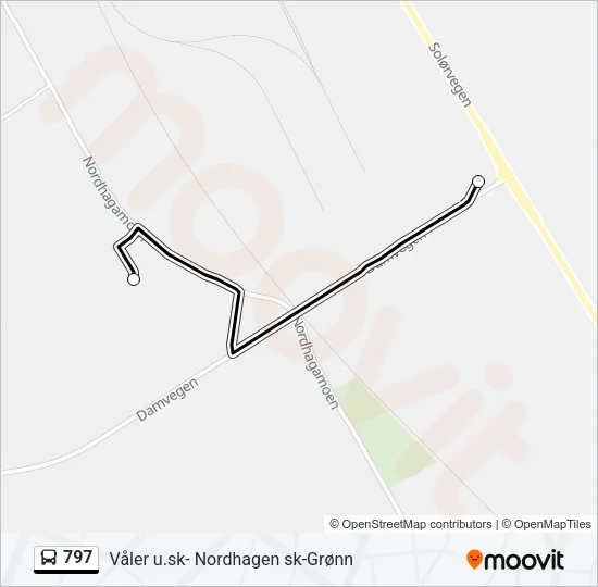 797 Bus Line Map