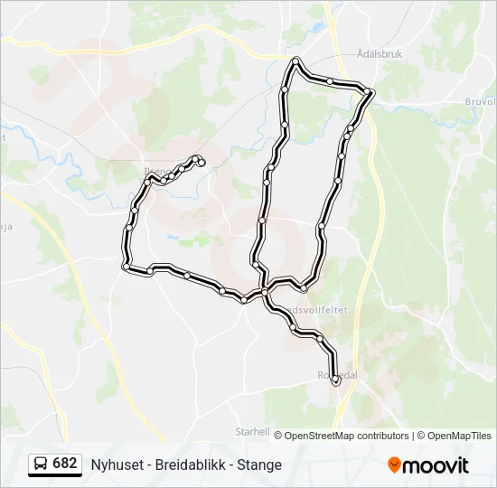 682 Bus Line Map