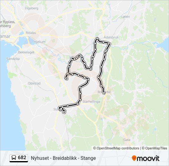 682 Bus Line Map