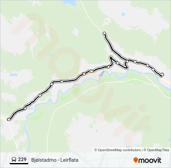 229 Bus Line Map
