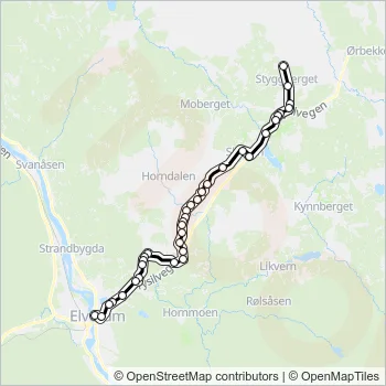 811 Bus Line Map