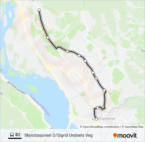 B2 Bus Line Map