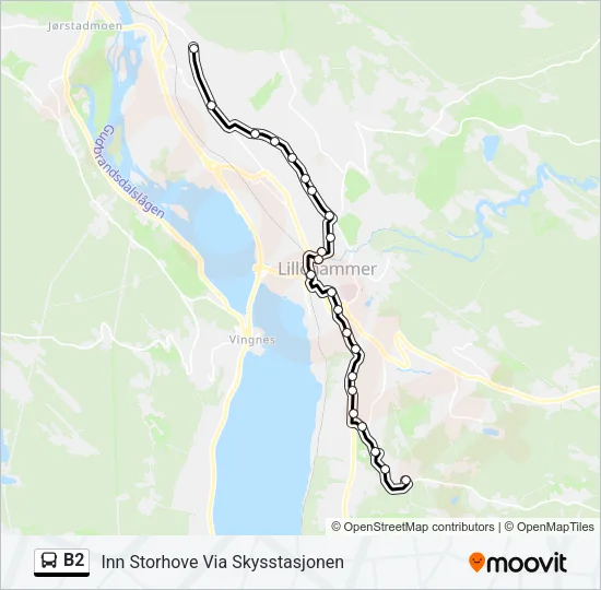 B2 Bus Line Map