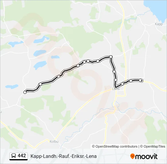 442 Bus Line Map