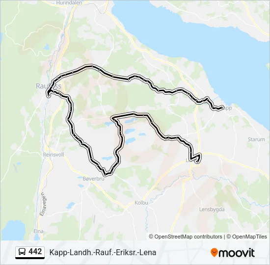 442 Bus Line Map
