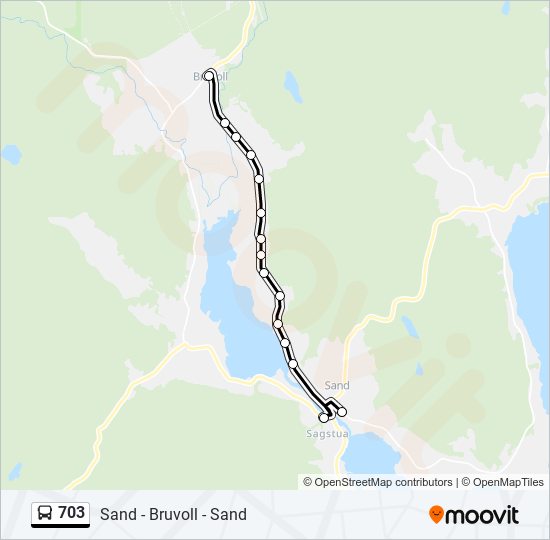 703 bus Line Map