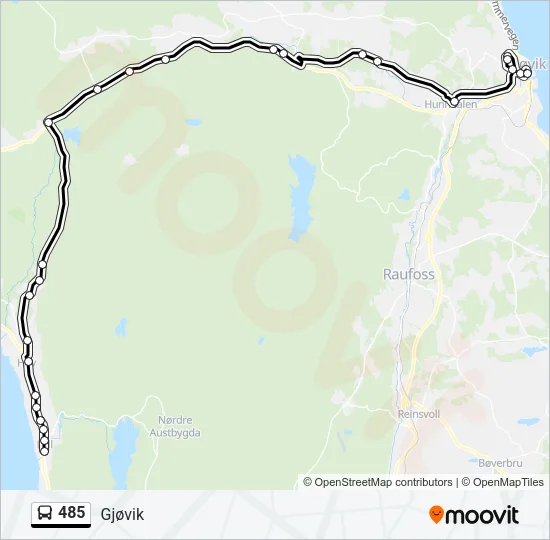 485 Bus Line Map