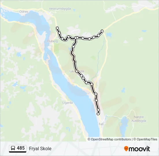 485 Bus Line Map