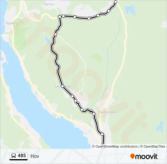 485 Bus Line Map