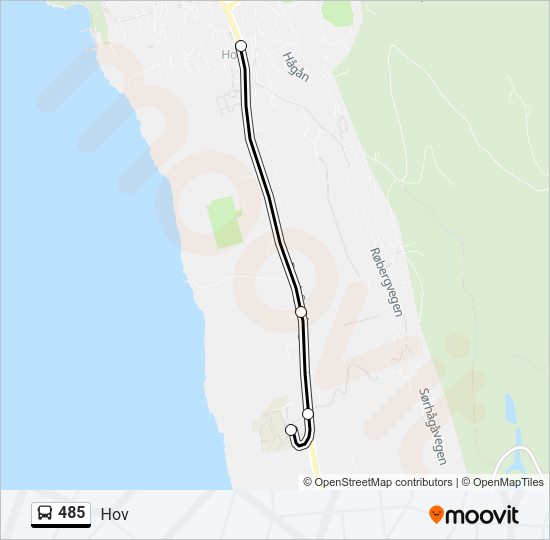 485 Bus Line Map