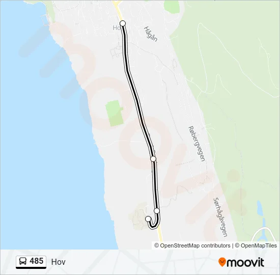 485 Bus Line Map
