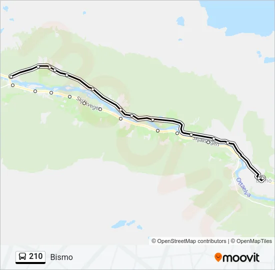 210 Bus Line Map