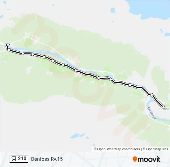 210 Bus Line Map
