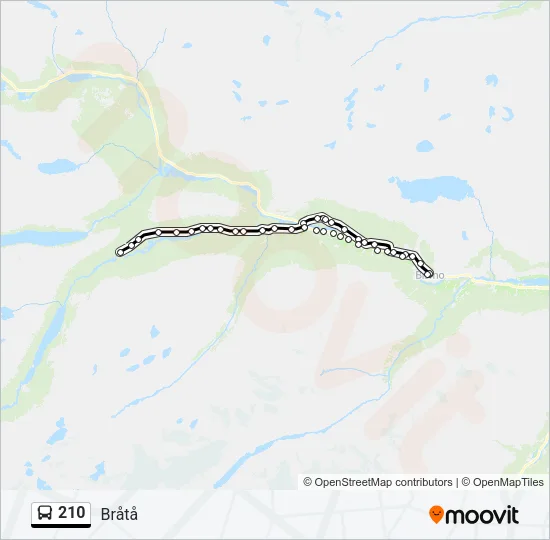 210 Bus Line Map