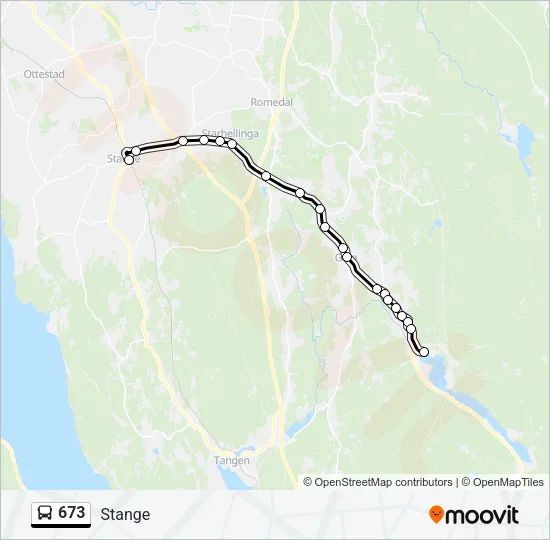 673 Bus Line Map