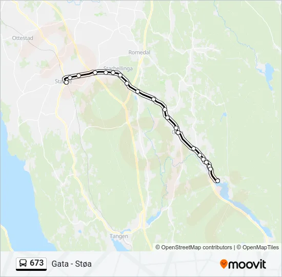 673 Bus Line Map