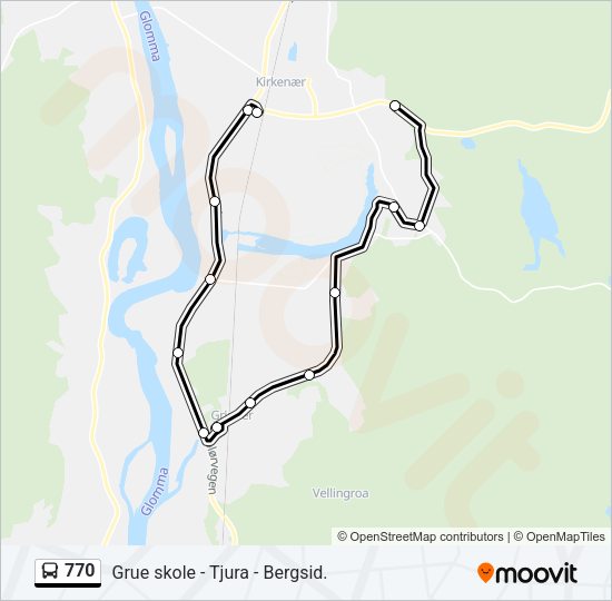 770 Bus Line Map