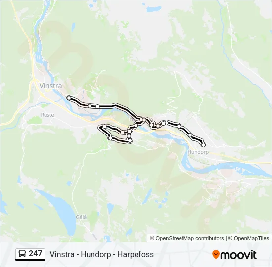 247 Bus Line Map