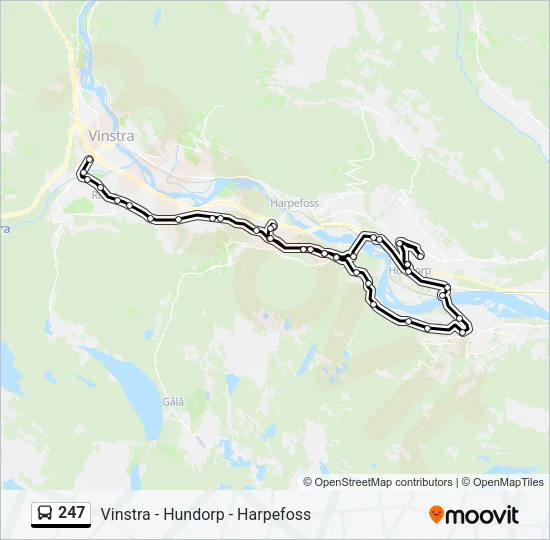 247 Bus Line Map