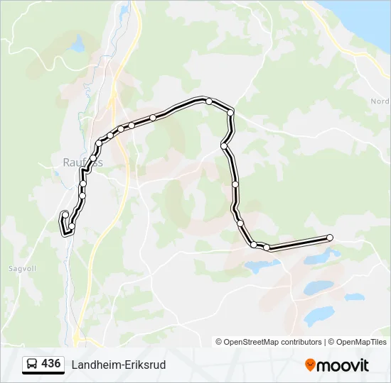 436 Bus Line Map
