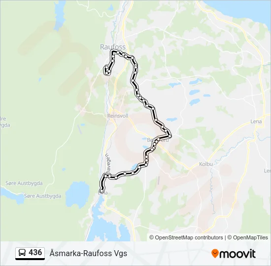 436 Bus Line Map