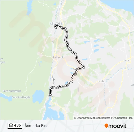 436 Bus Line Map