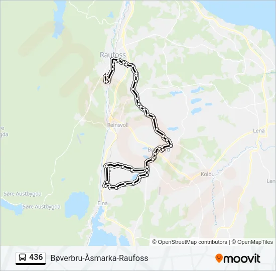 436 Bus Line Map