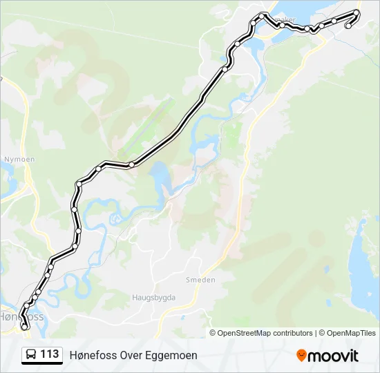 113 Bus Line Map