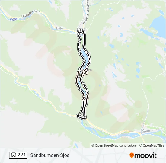 224 Bus Line Map