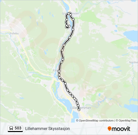 503 Bus Line Map