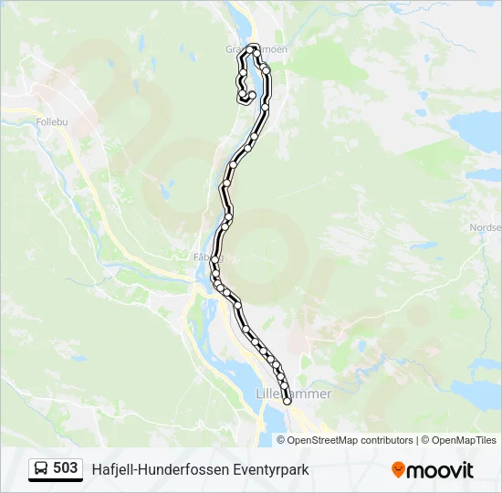 503 Bus Line Map